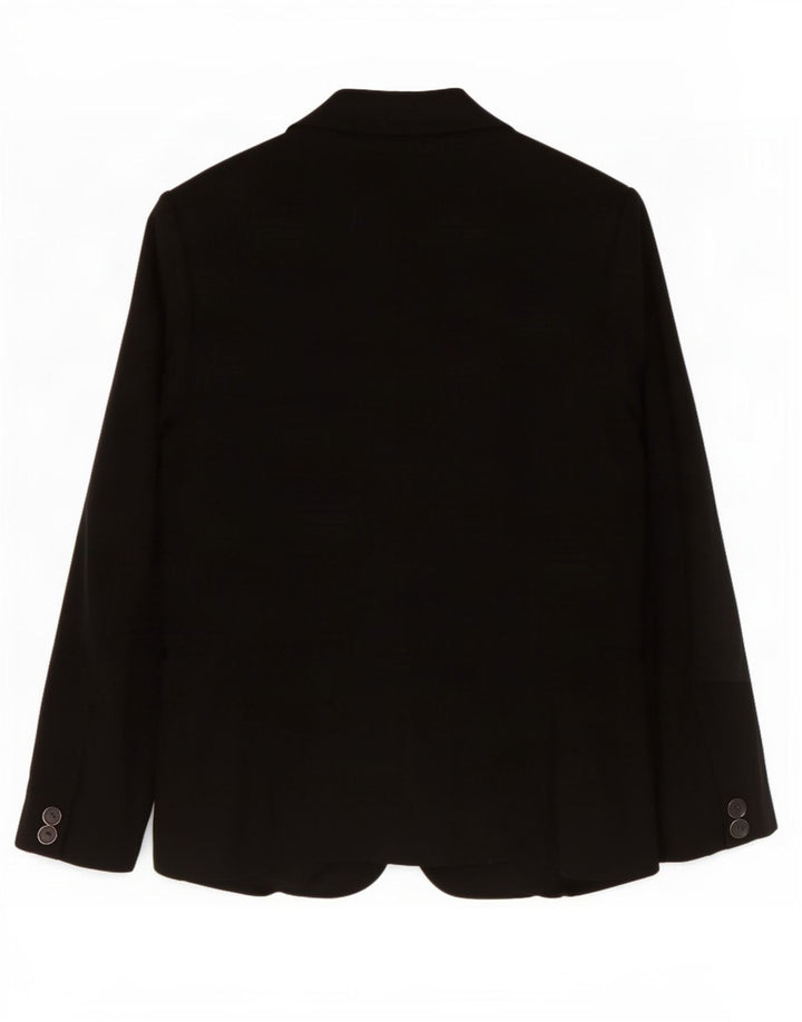Zara Dame 1 Knap Blazer Jacket UK 10 Small Black Viscose