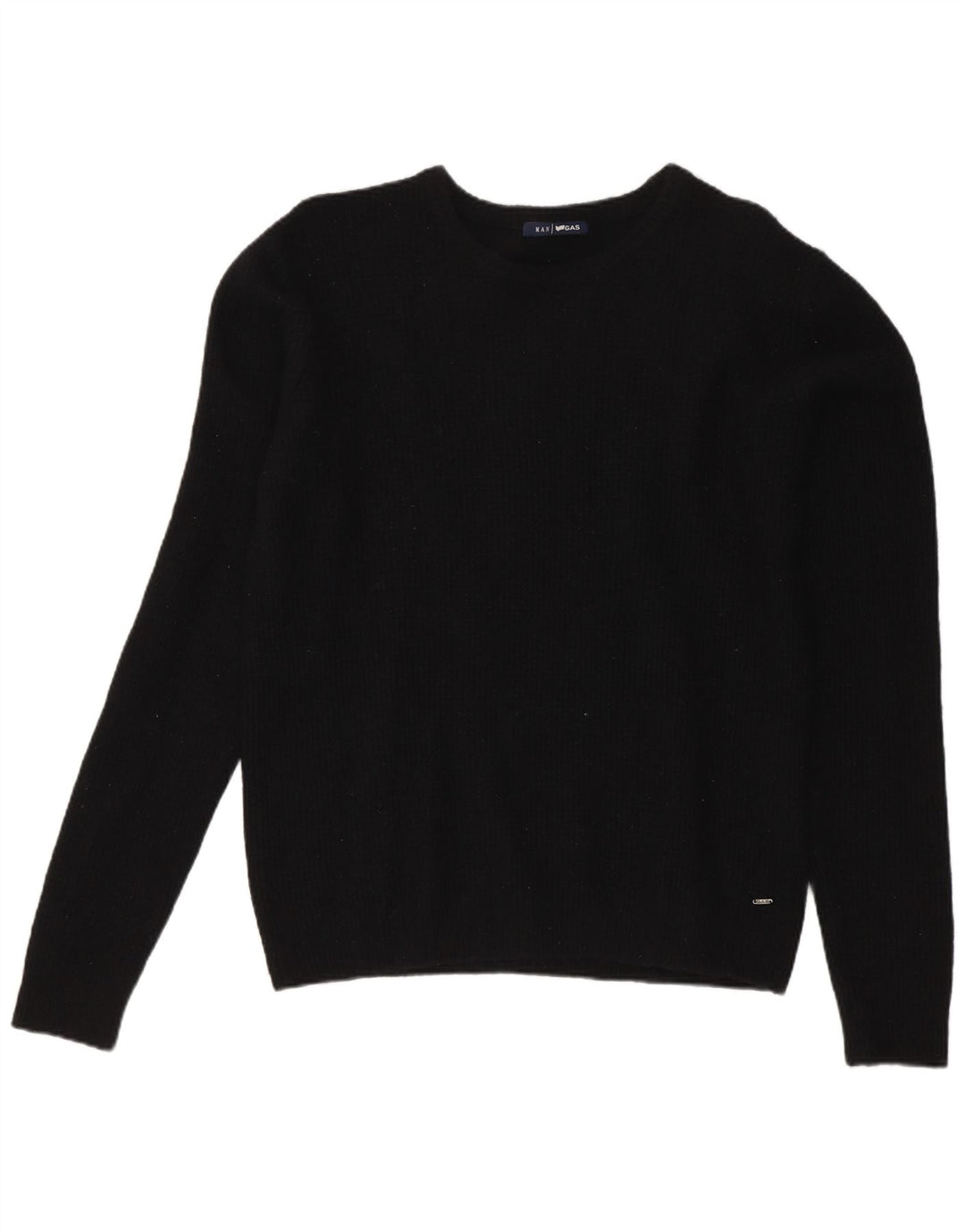 Gas Herre Crew Neck Jumper Sweater Medium Sort