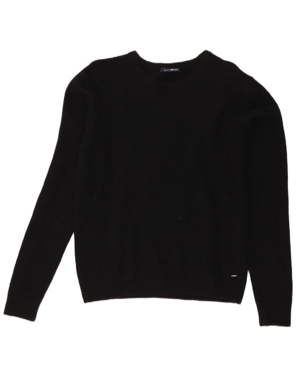 Gas Herre Crew Neck Jumper Sweater Medium Sort