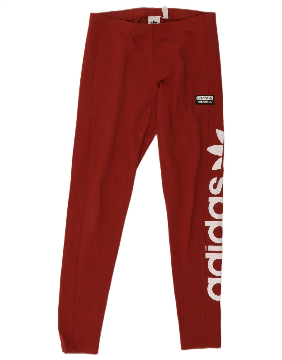 Adidas Dame Grafiske Leggings UK 12 Medium Burgundy