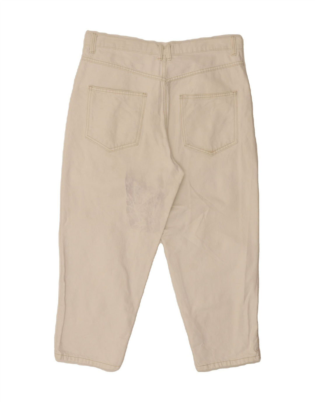 ZARA Mens Cropped Jeans EU 44 Large W34 L24 White Vintage Zara and Second-Hand Zara from Messina Hembry 