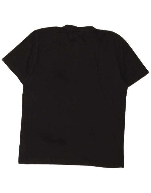 Calvin Klein Herre T-Shirt Top XL Sort Bomuld