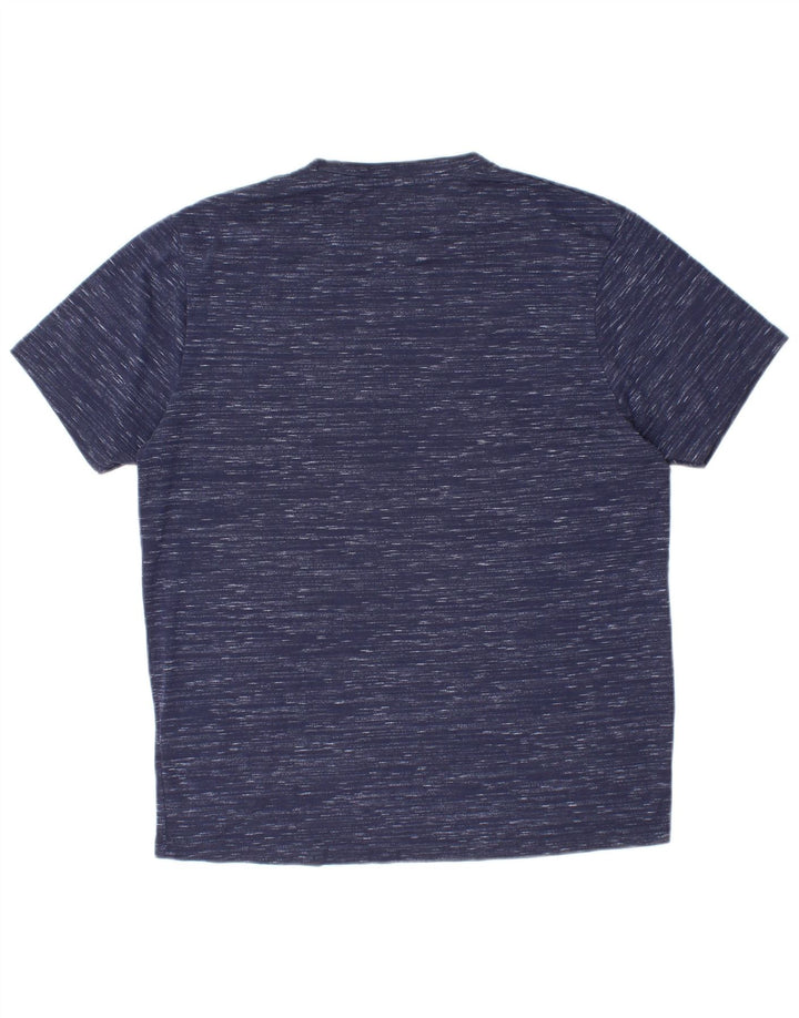 KAPPA Herre T-Shirt Top Large Navy Blue Flecked Polyester