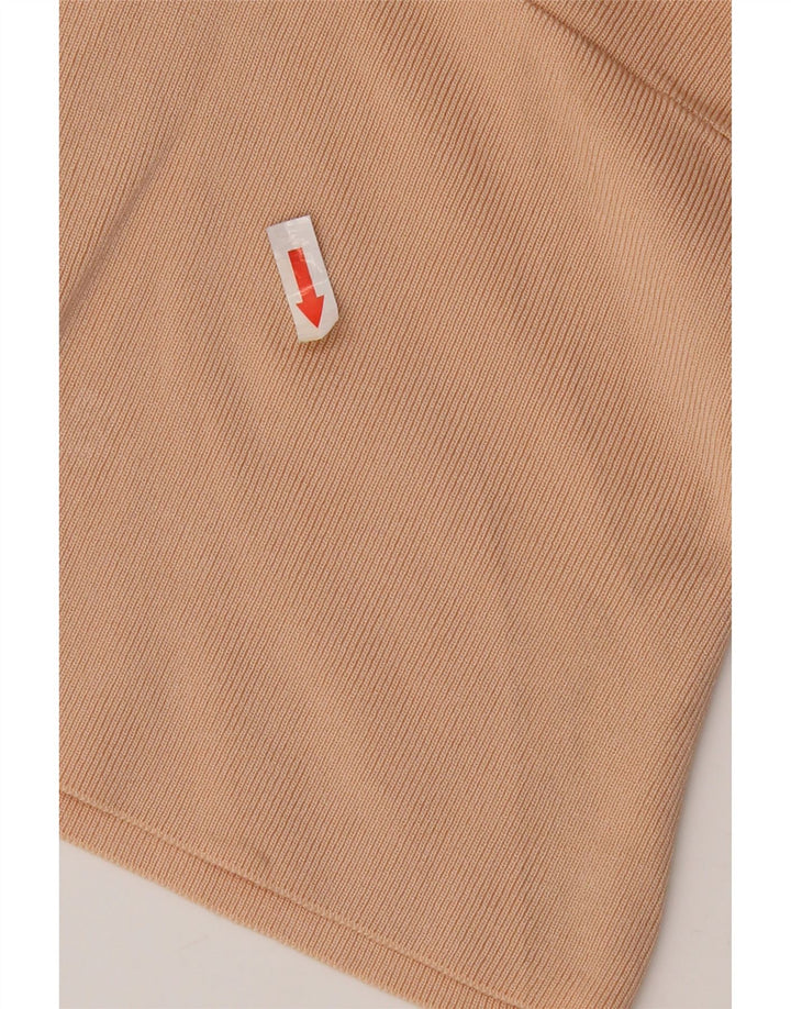 Zara Dametop Langærmet UK 8 Small Beige Viscose