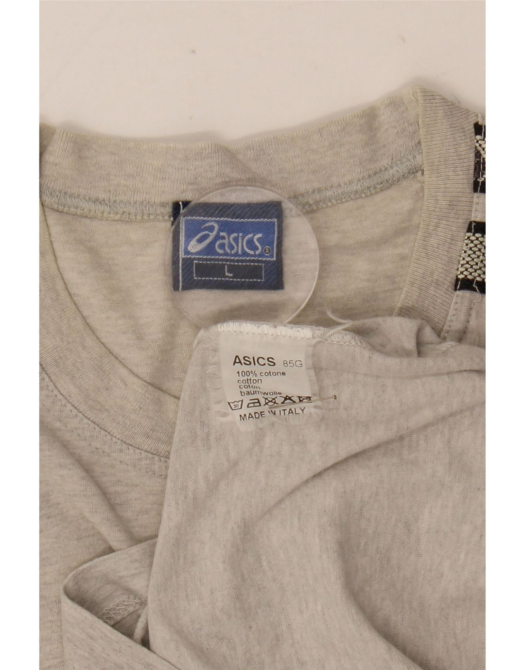 Asics Herre Grafisk T-Shirt Top Stor Grå Bomuld