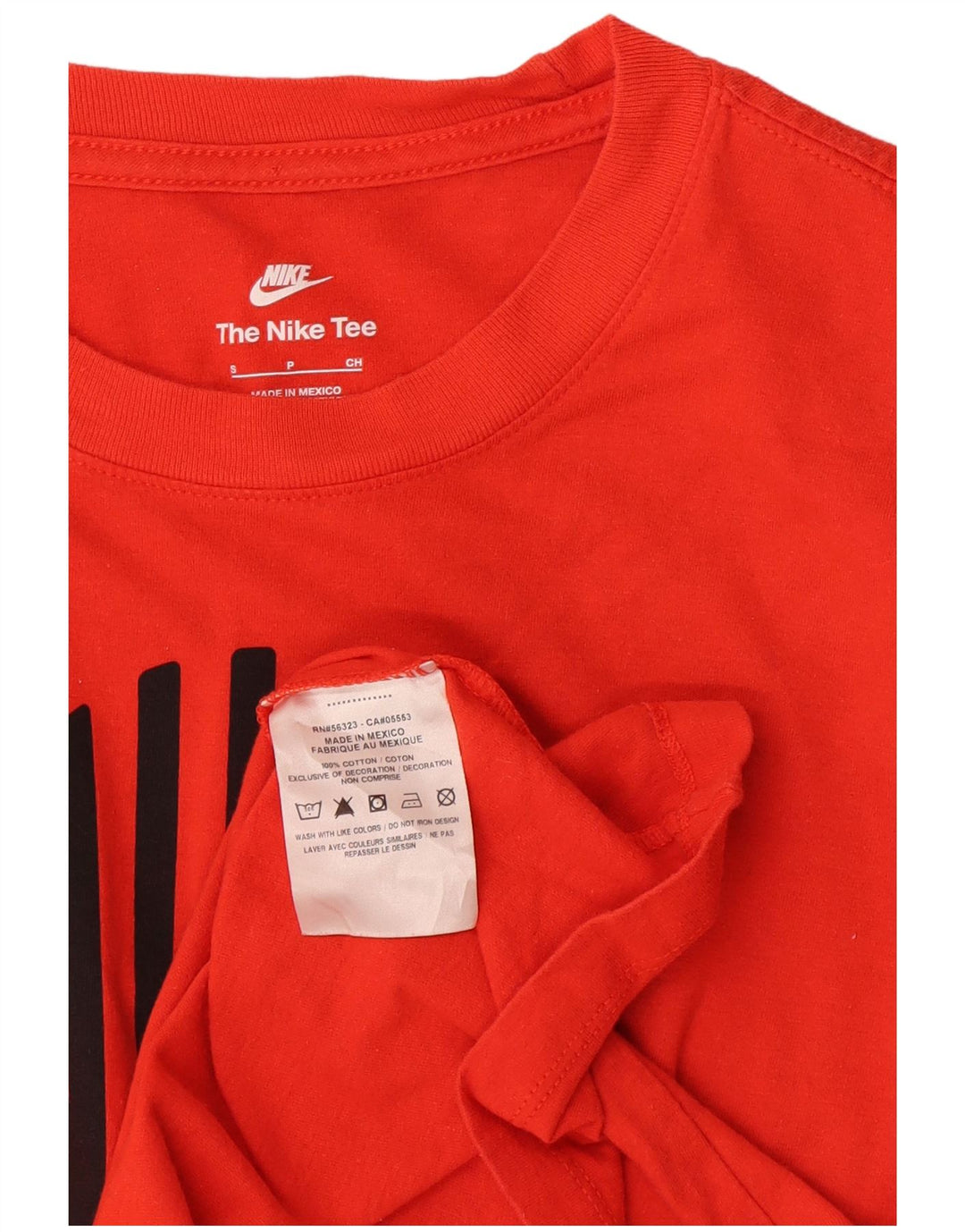 Nike Herre grafisk T-shirt Top Lille Orange Bomuld