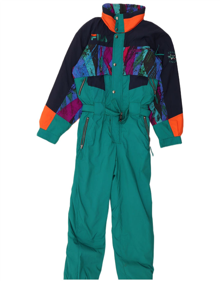 Fila Herre Grafisk Ski Jumpsuit IT 48 Medium Turkis Colourblock