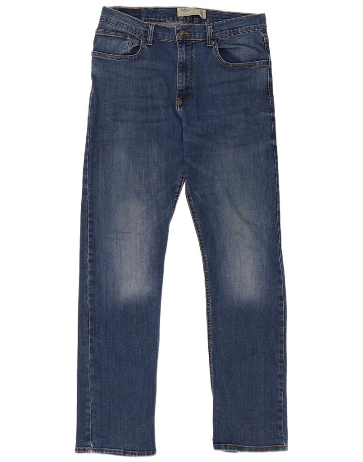 Wrangler lige jeans til kvinder 34 L32 blå bomuld