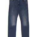 Wrangler lige jeans til kvinder 34 L32 blå bomuld