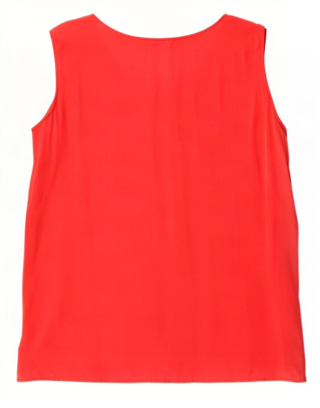 ELENA MIRO Dame ærmeløs bluse Top UK 16 Large Red Silk