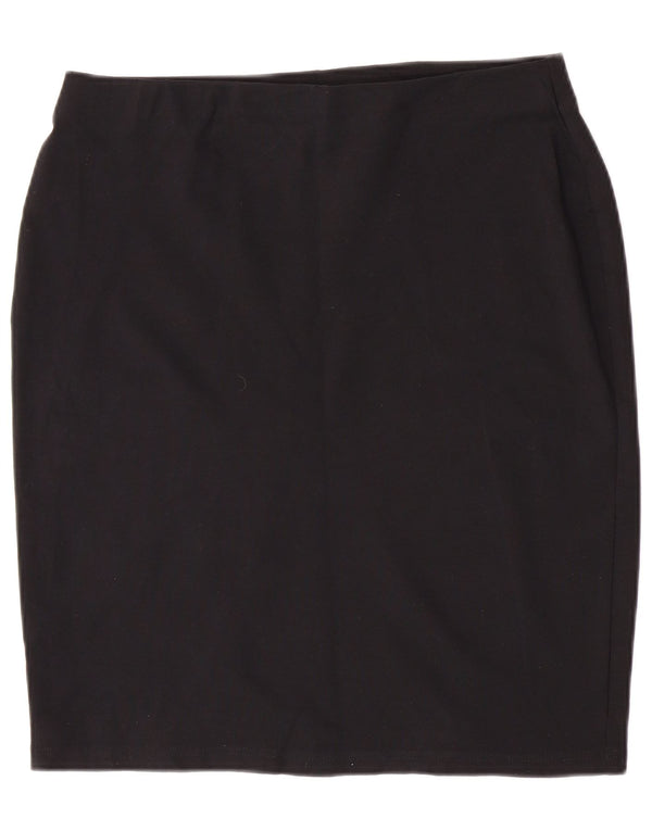 Marks & Spencer Womens Pencil Skirt UK 14 Large W32 Black Viscose
