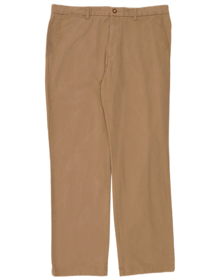 DOCKERS Straight Chino Bukser til mænd W38 L34 Beige Bomuld