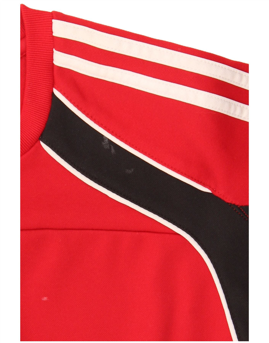 Adidas Herre Sweatshirt Jumper UK 38/40 Medium Rød Colourblock Polyester