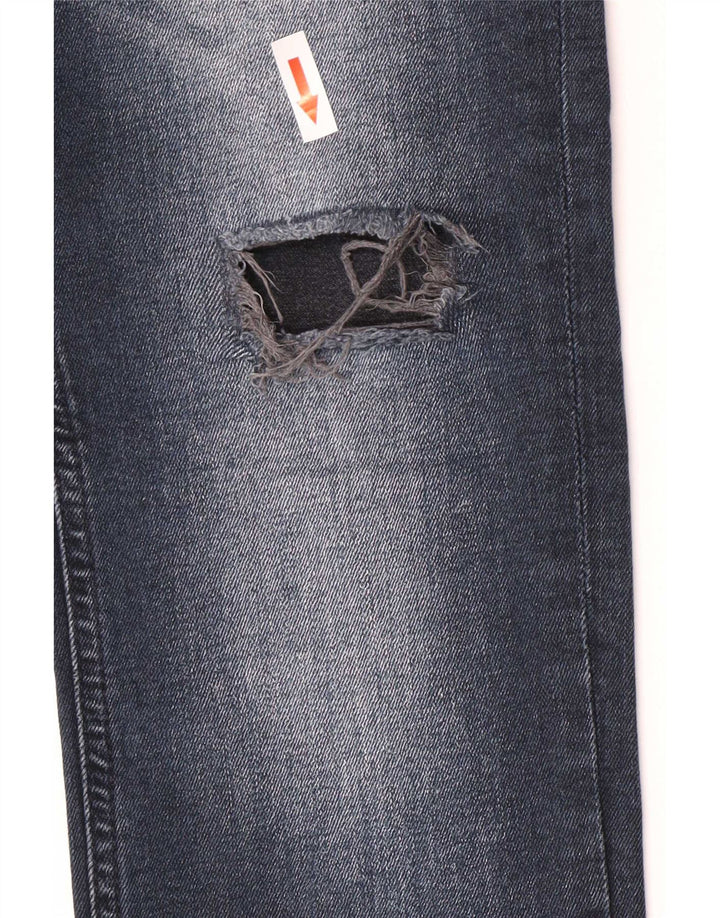 Jack & Jones Herre GLENN Distressed Slim Jeans W27 L32 Blå Bomuld