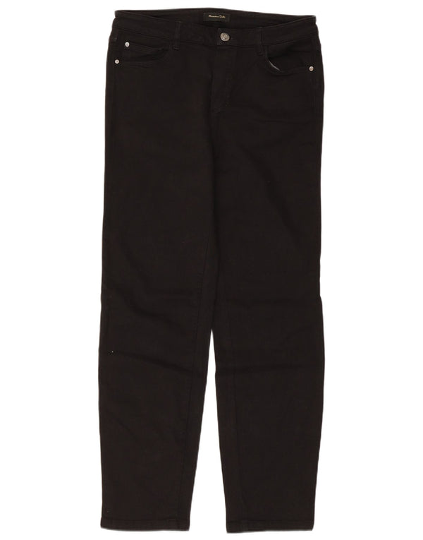 Massimo Dutti Dame Lige Casual Bukser EU 38 Small W28 L28 Sort