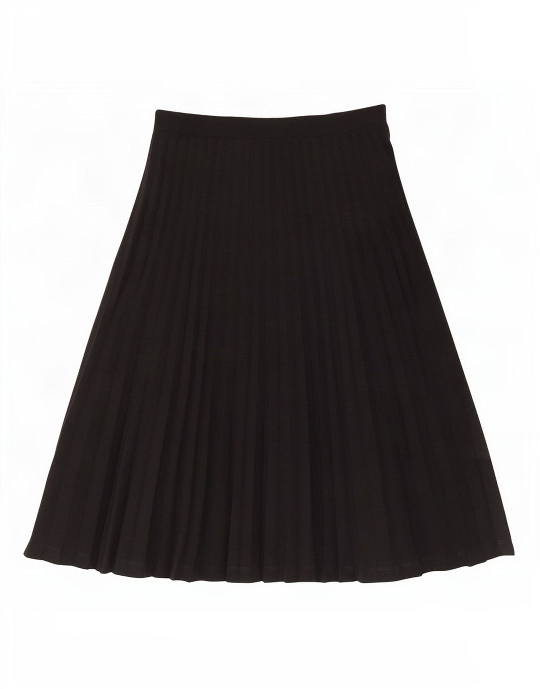 Marks & Spencer Midi plisseret nederdel til kvinder UK 12 Medium W30 Sort polyester
