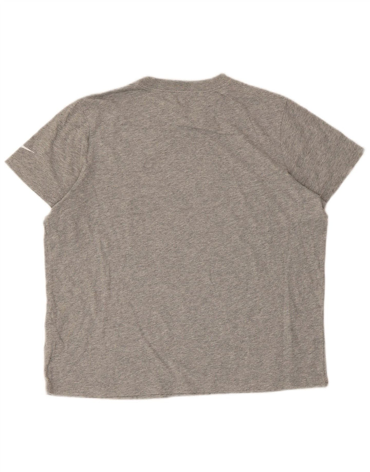 Nike grafisk T-shirt top til kvinder DK 16 Stor grå bomuld