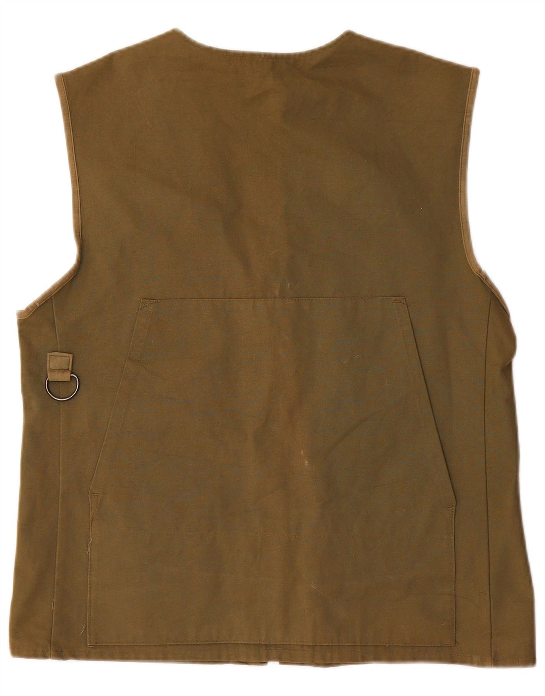 Vintage Herre Graphic Utility Gilet UK 36 Small Khaki