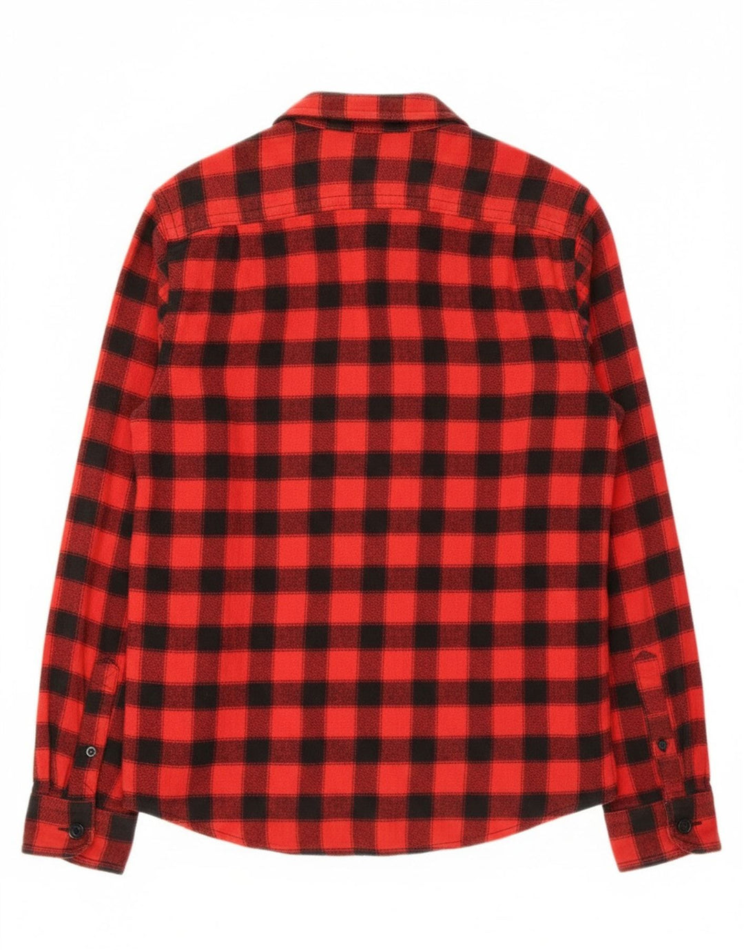 Superdry Herre Slim Fit Lumberjack Flanel Shirt Medium Red Gingham Cotton