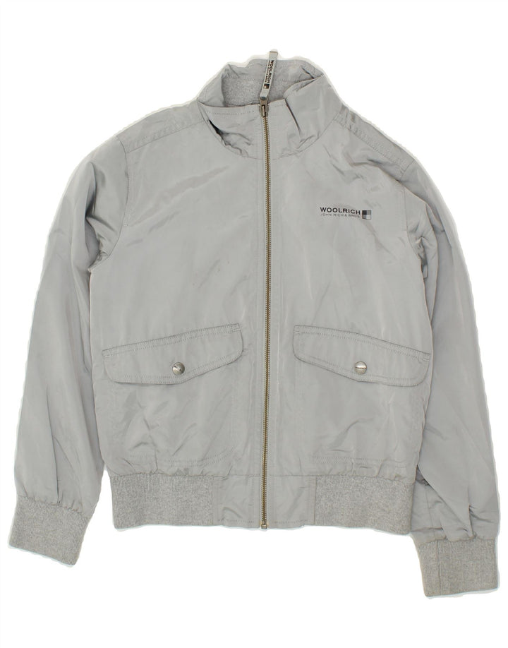 WOOLRICH Boys Bomber Jacket 9-10 Years Grey Polyester Vintage Woolrich and Second-Hand Woolrich from Messina Hembry 