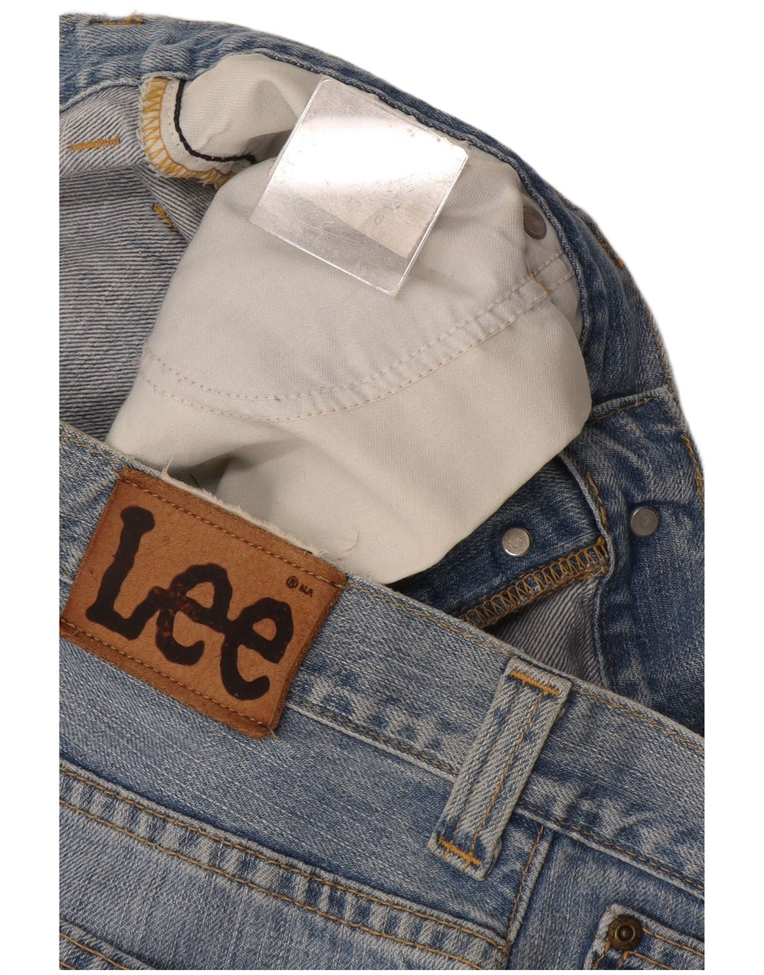 Lee Straight Jeans til mænd W33 L36 blå bomuld
