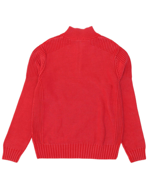 Napapijri Herre Geographic Zip Neck Jumper Sweater 2XL Rød Bomuld