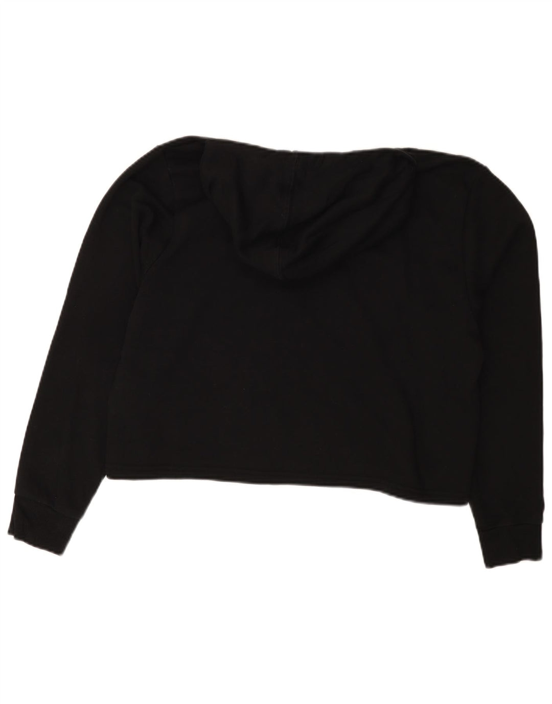 PUMA Oversized Crop Hoodie Jumper UK 14 Medium Sort Colourblock