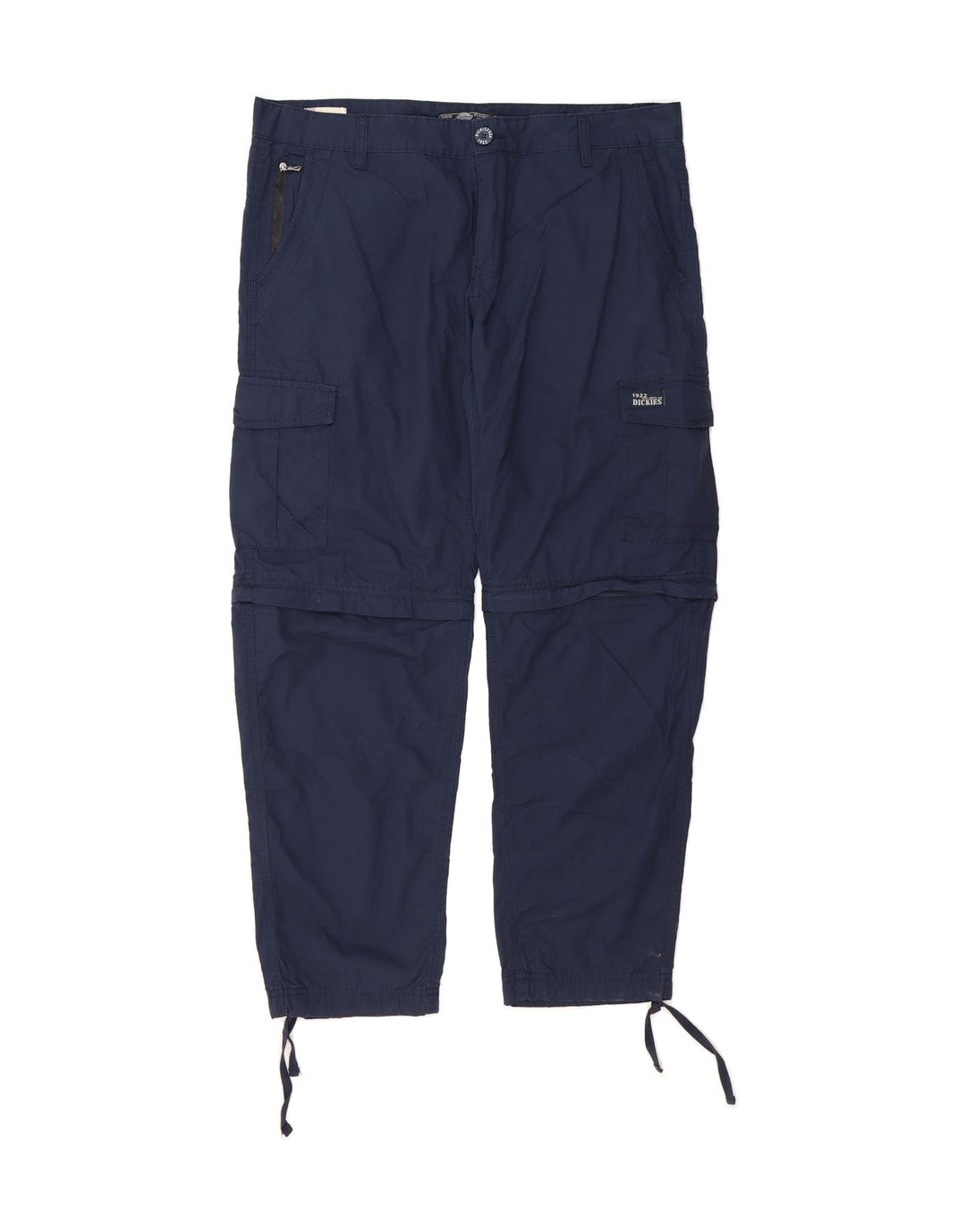 DICKIES Mens Straight Cargo Trousers W38 L30 Navy Blue Cotton Vintage Dickies and Second-Hand Dickies from Messina Hembry 