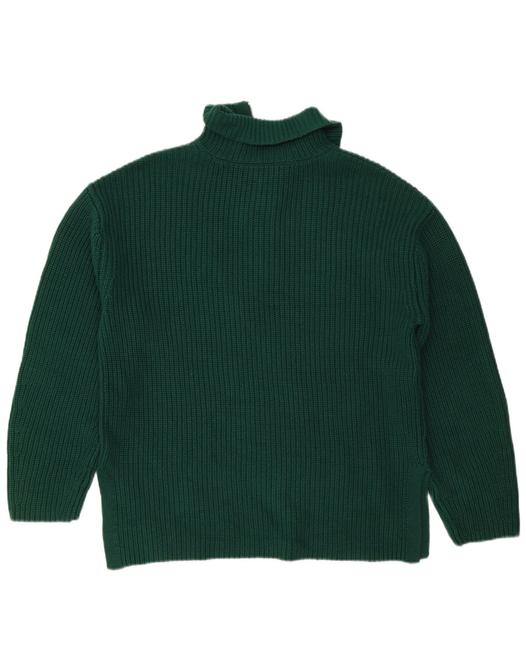 Marks & Spencer Herre sweater med lynlåshals mellemgrøn bomuld