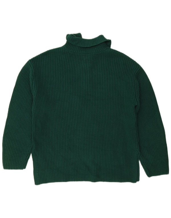 Marks & Spencer Herre sweater med lynlåshals mellemgrøn bomuld