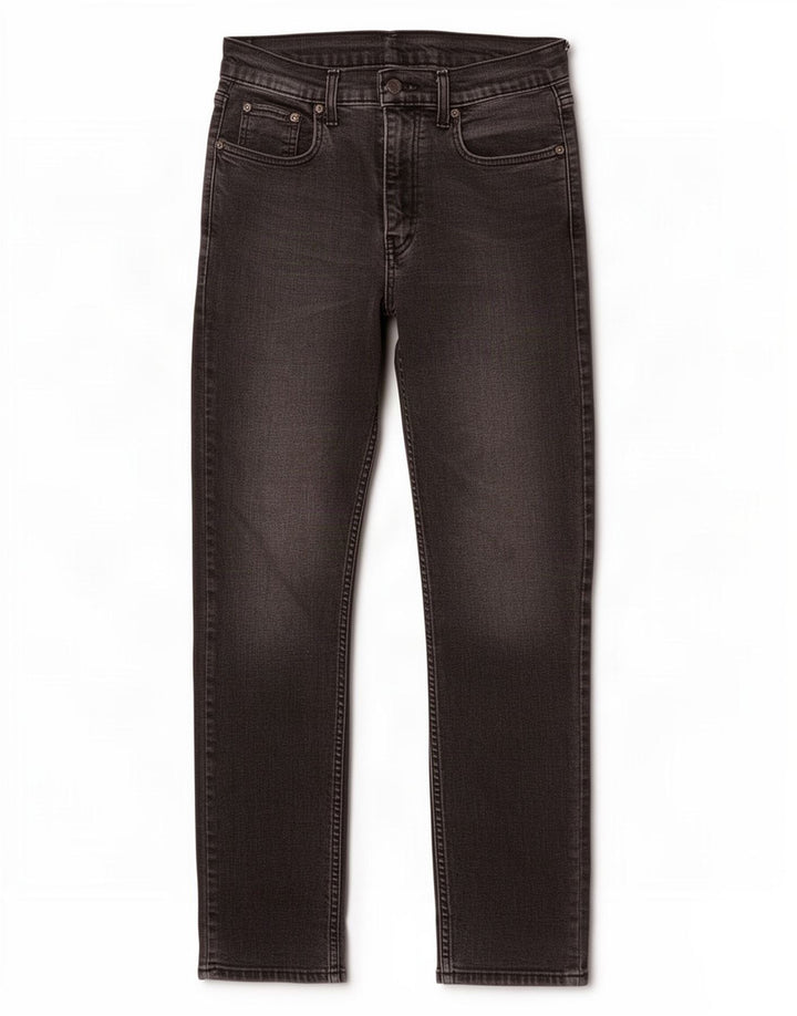 Levi's Slim Jeans til mænd W30 L29 sort bomuld