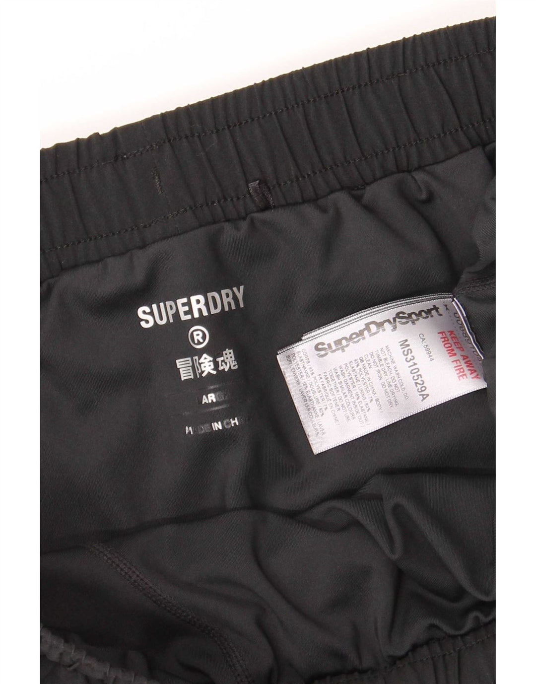Superdry Sportshorts til kvinder UK 16 Large Black Polyester