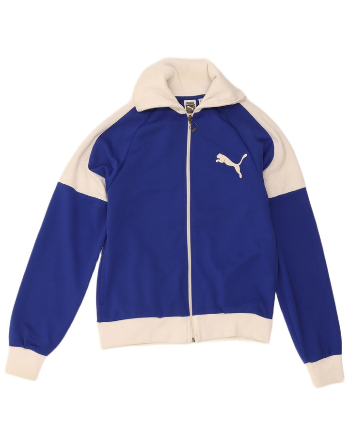 Puma Herre grafisk træningsdragt Top jakke Lille blå Colourblock Polyester