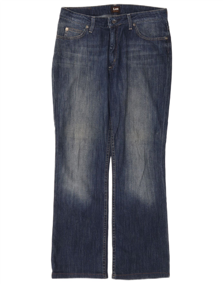 Lee Dame Cameron Straight Jeans W32 L29 Marineblå Bomuld