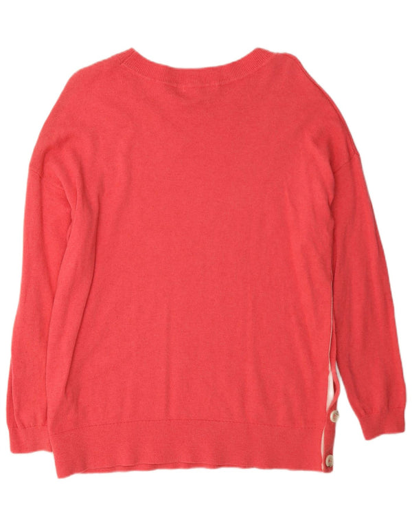 Boden Dame Boat Neck Jumper Sweater UK 14 Medium Pink Viscose