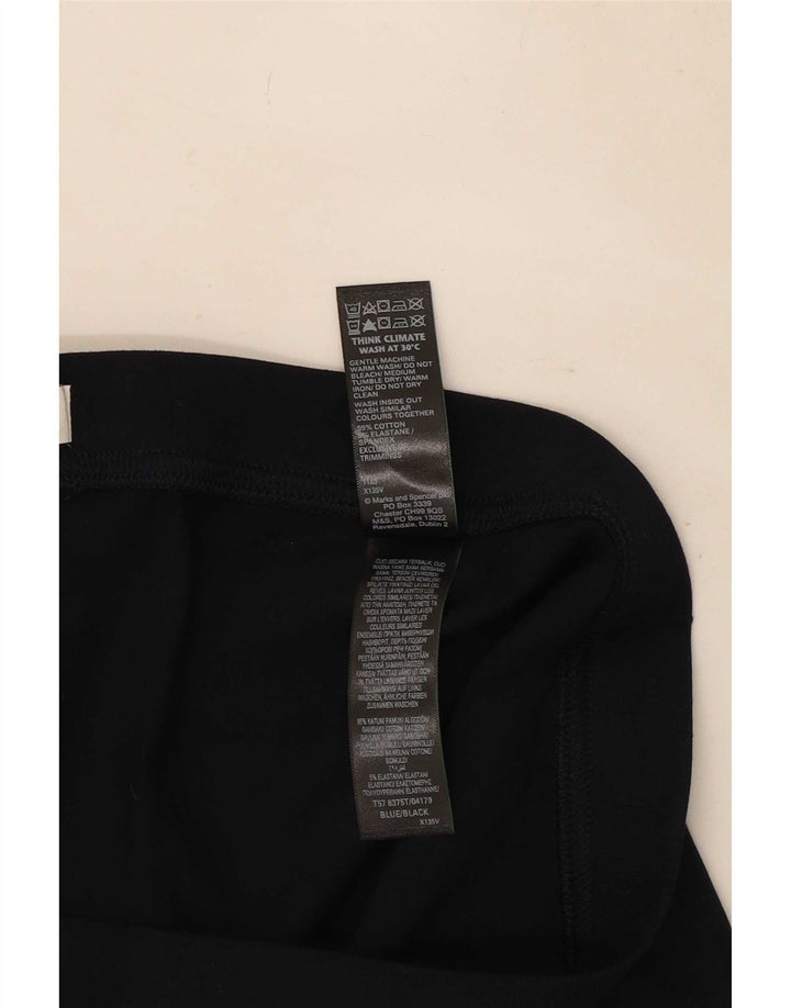 Marks & Spencer Dame Leggings UK 18 XL Marineblå Bomuld