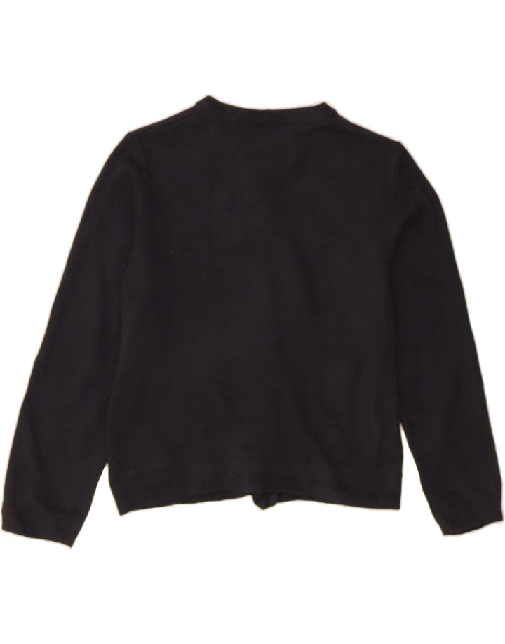 IZOD Girls Cardigan Sweater 10-11 Years Medium  Black Acrylic Vintage Izod and Second-Hand Izod from Messina Hembry 