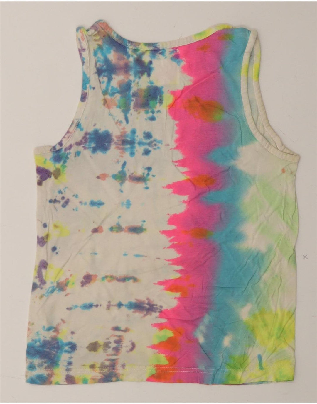 HURLEY Girls Graphic Vest Top 10-11 Years Medium Multicoloured Tie Dye Vintage Hurley and Second-Hand Hurley from Messina Hembry 