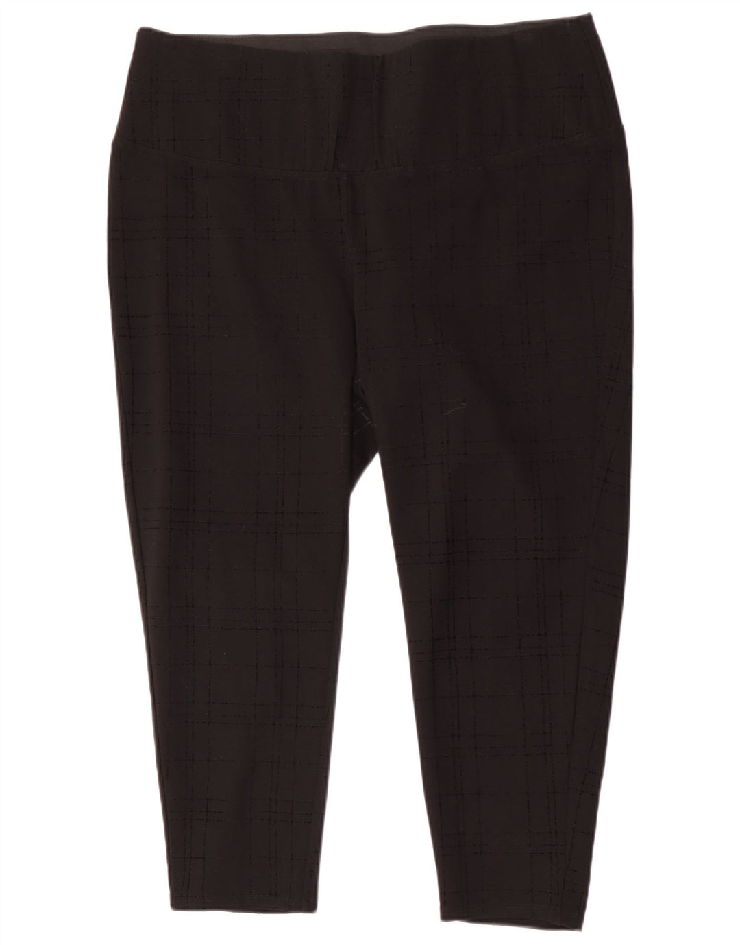 Marks & Spencer Womens Autograph Crop Leggings UK 18 XL Black Check