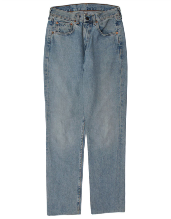 Levi's Dame 595 Straight Jeans W30 L30 Blå Bomuld