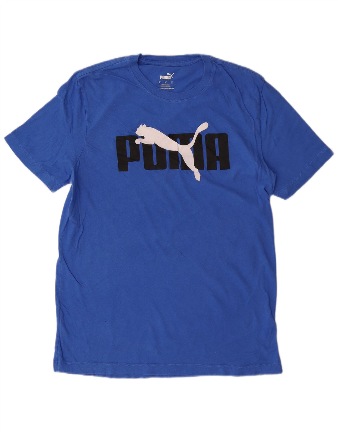 PUMA Grafisk T-shirt til mænd, mellemblå