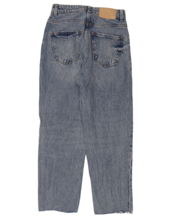 Zara Womens Tapered Jeans EU 34 2XS W24 L24 Blå Bomuld
