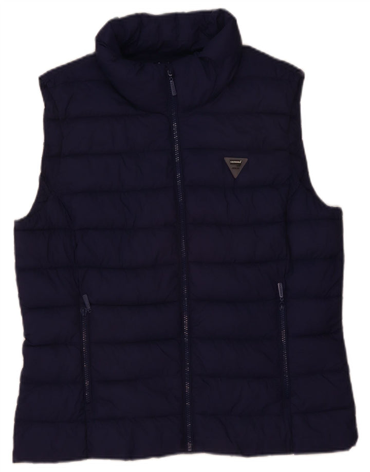 Carrera Womens Polstret Gilet UK 16 Large Navy Blue Polyamide