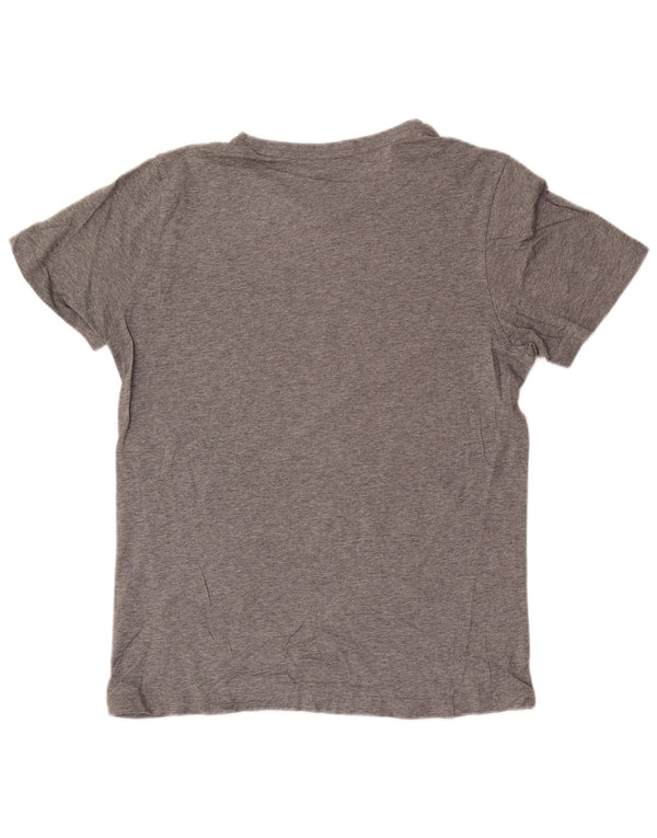 Puma Herre grafisk T-shirt Top Medium Grey Flecked Bomuld