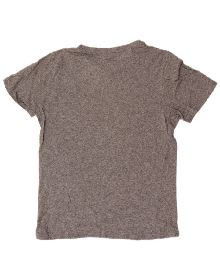 Puma Herre grafisk T-shirt Top Medium Grey Flecked Bomuld