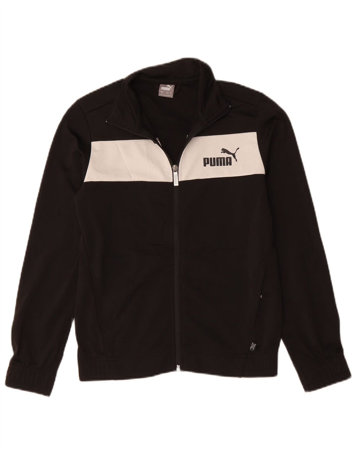 Puma Boys Grafisk træningsdragt Topjakke 11-12 år Sort Colourblock