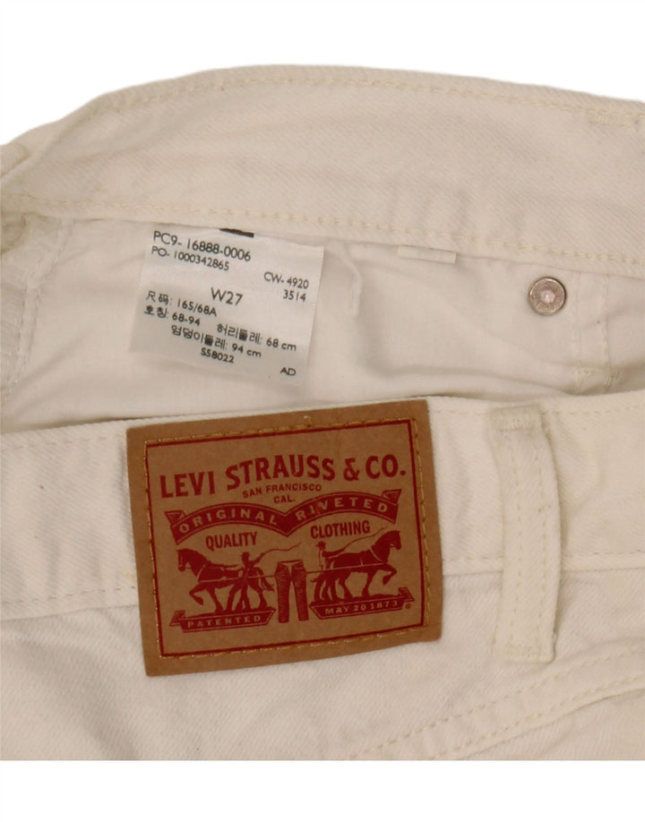 Levi's denimshorts til kvinder W27 Small White