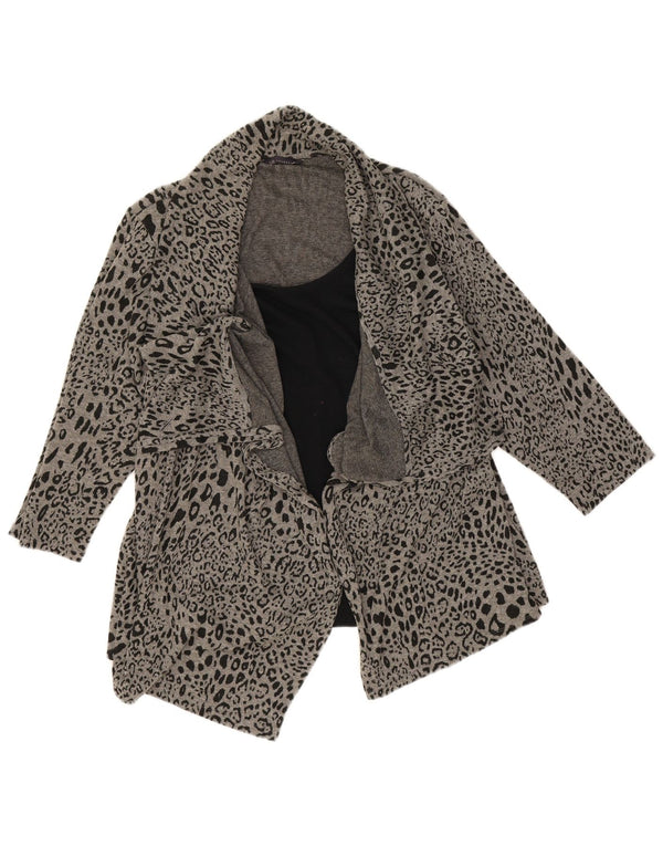 Marks & Spencer Dame Asymmetrisk Cardigan Sweater UK 20 2XL Grå