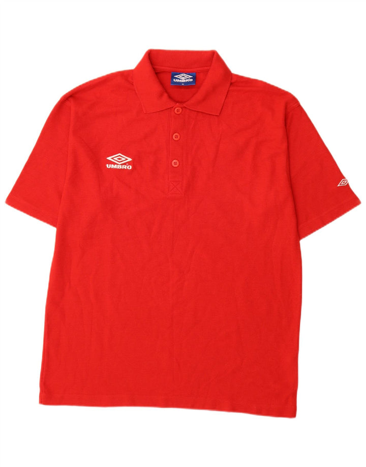Umbro Herre Polo Shirt XL Rød Polyester