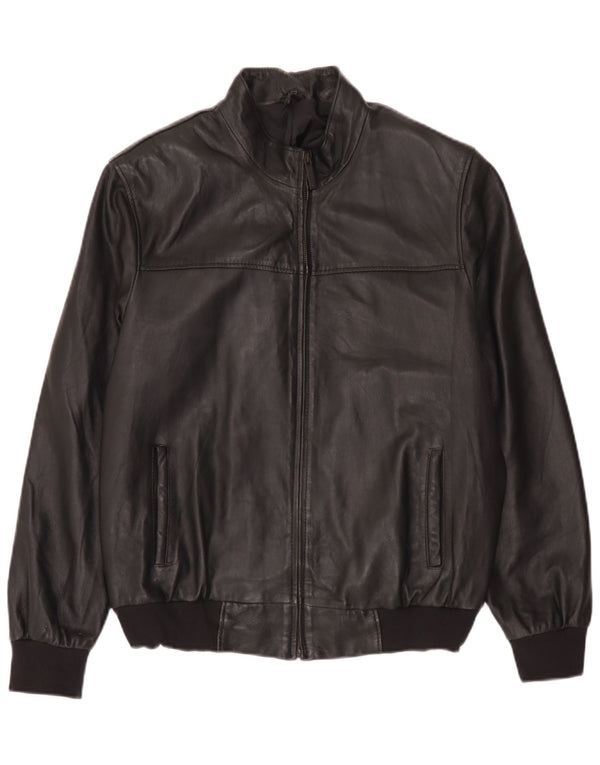 Vintage herre læderjakke UK 44 2XL Sort